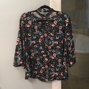 DONATED a.n.a  A New Approach choker-neck blouse size L